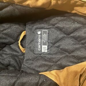 Carhartt Black and Tan Quilted Jacket